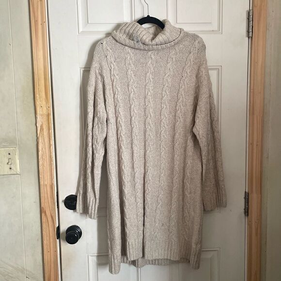 American Eagle Cable Knit Sweater Dress size large new with tags - Picture 1 of 4